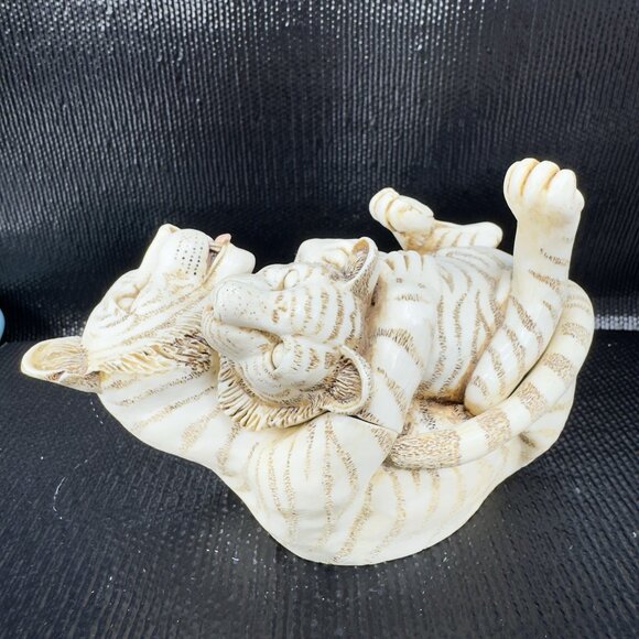 1993 Harmony Kingdom Pride And Joy Tiger and Cub Trinket Box Figurine Resin VTG - Picture 10 of 14